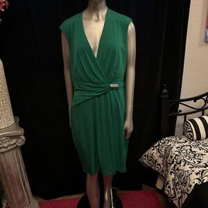 Enfocus Studio Deep Green Midi Dress